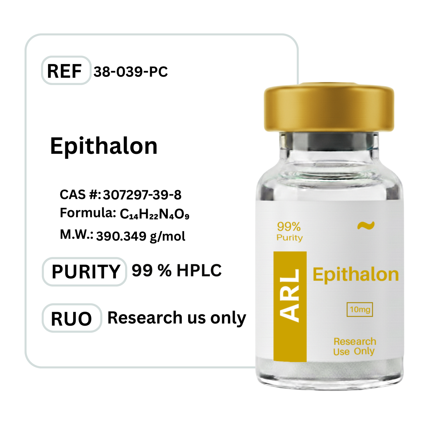 Epitalon (Epithalon) Peptide - Research Grade Tetrapeptide