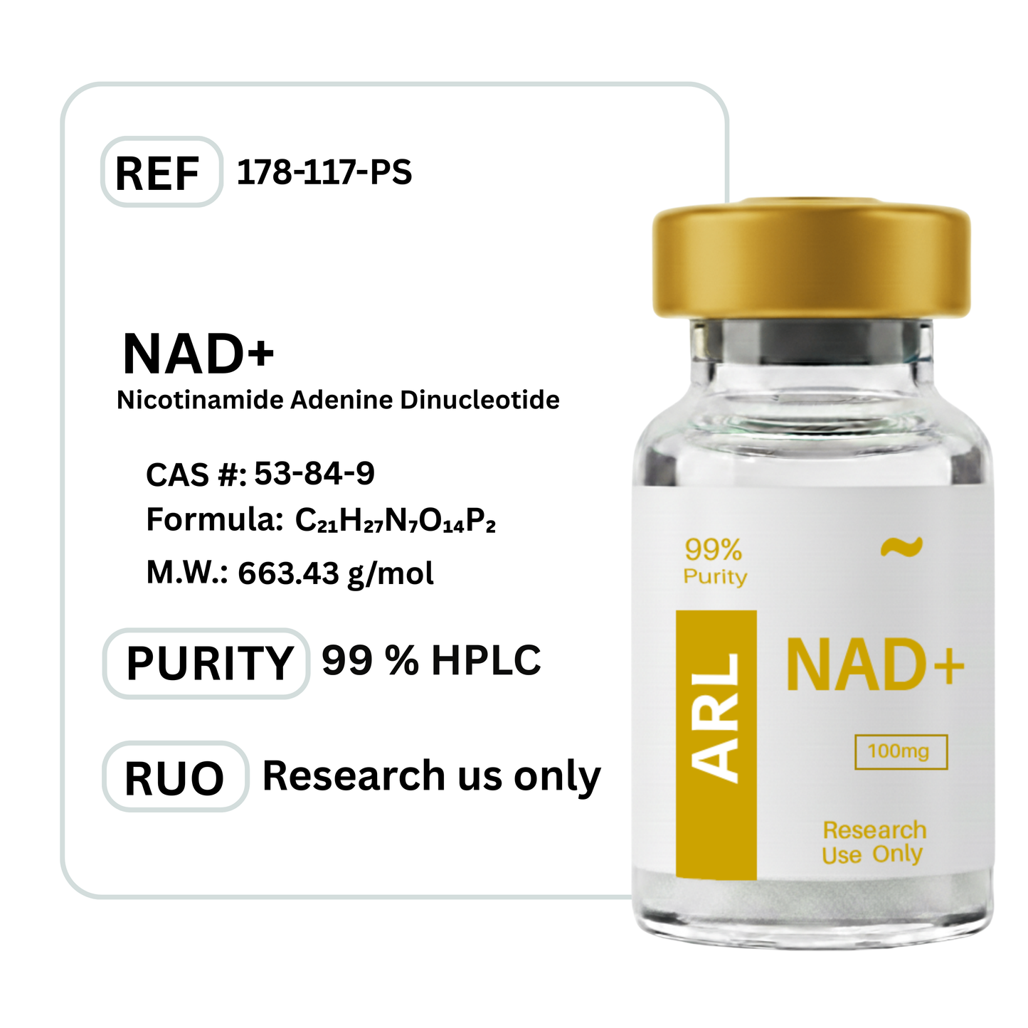 NAD+ - Premium Research Peptide